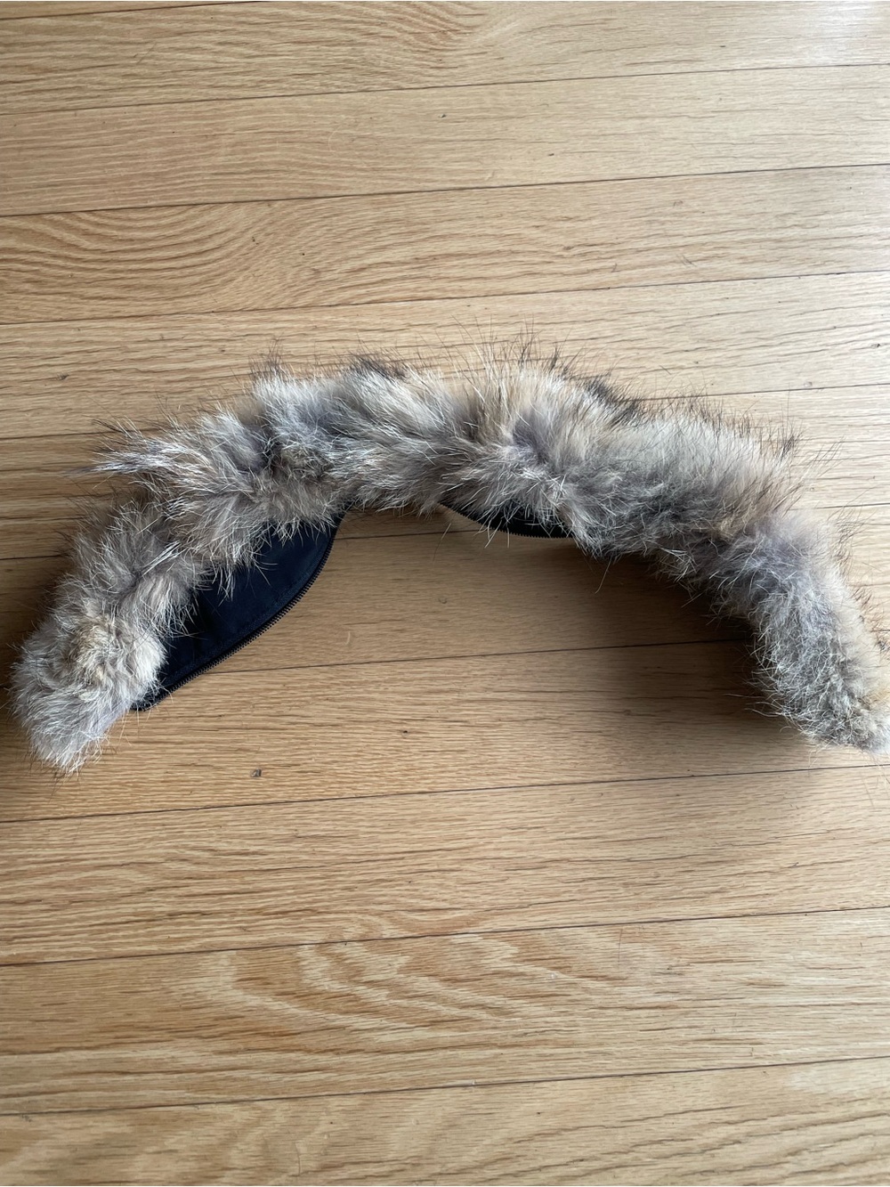Faux Fur Hood Trim in Light Brown - Women Accessories